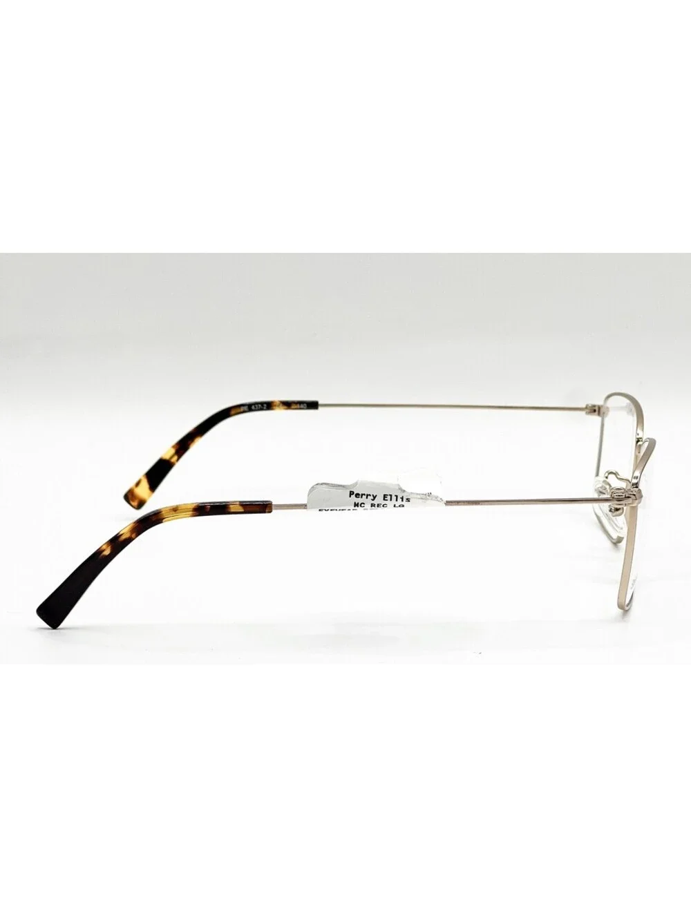 Perry Ellis Pe 437-2 Polished Gold Authentic Eyeglasses 54-17-140